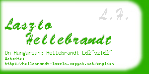 laszlo hellebrandt business card